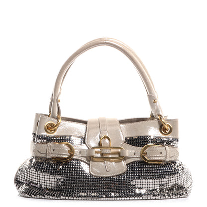 Jimmy Choo Mesh Tessa Tote Silver 1 of 7