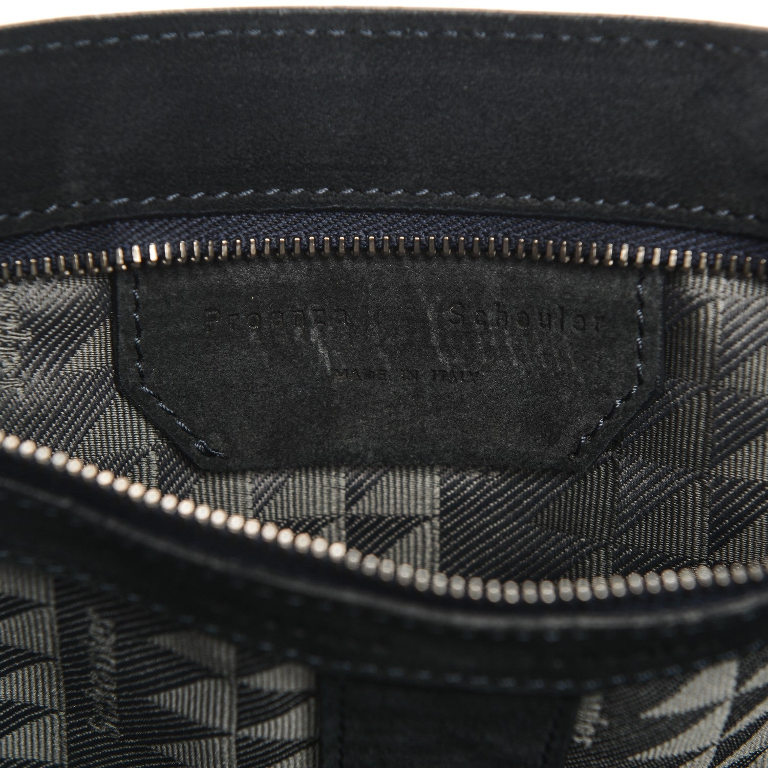 Proenza Schouler Suede Fringe Medium PS1 Satchel Navy 7 of 7