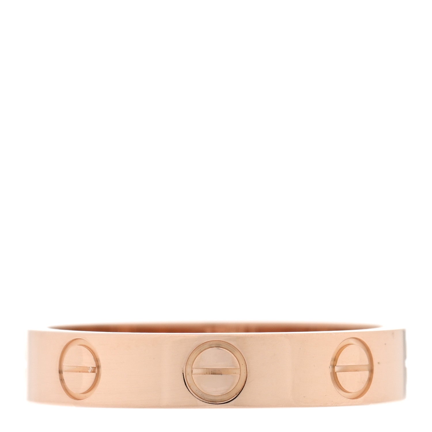 Cartier 18K Pink Gold 3.5mm LOVE Wedding Band Ring 51 5.75 3 of 4