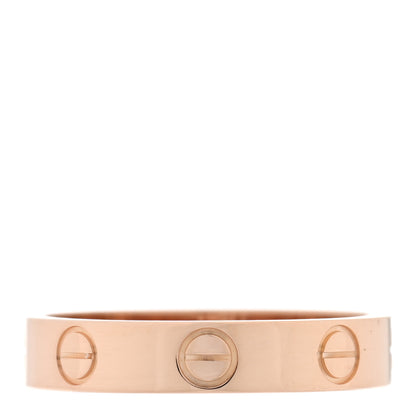 Cartier 18K Pink Gold 3.5mm LOVE Wedding Band Ring 51 5.75 3 of 4