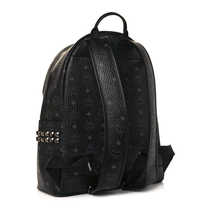 MCM Visetos Medium Side Studs Stark Backpack Black 2 of 14