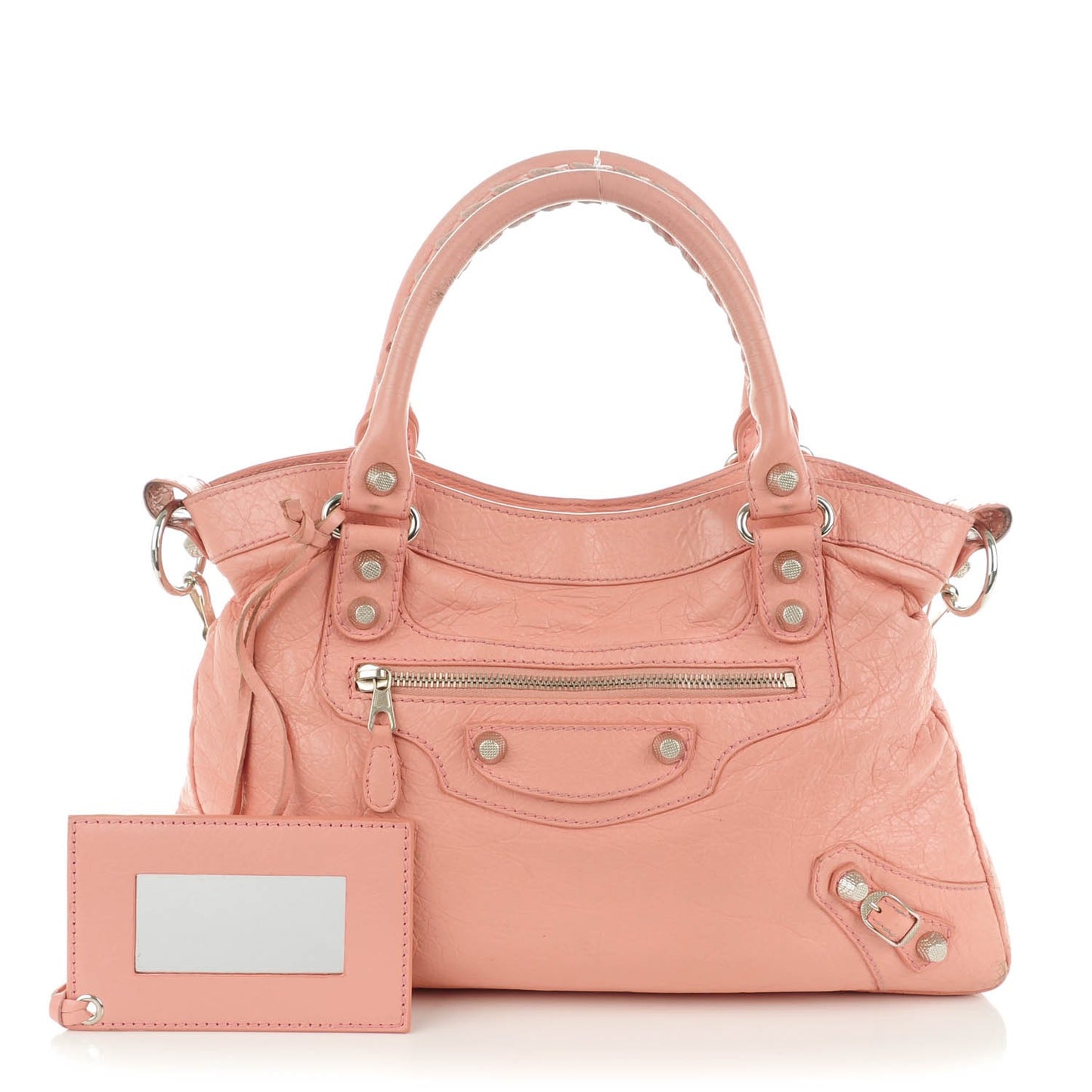 Agneau Giant 12 Silver Hardware Town Rose Peche