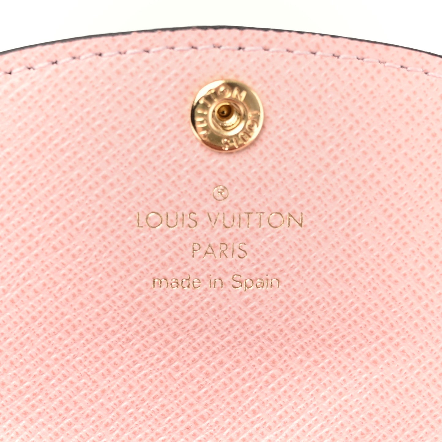 Damier Ebene Rosalie Coin Purse Rose Ballerine