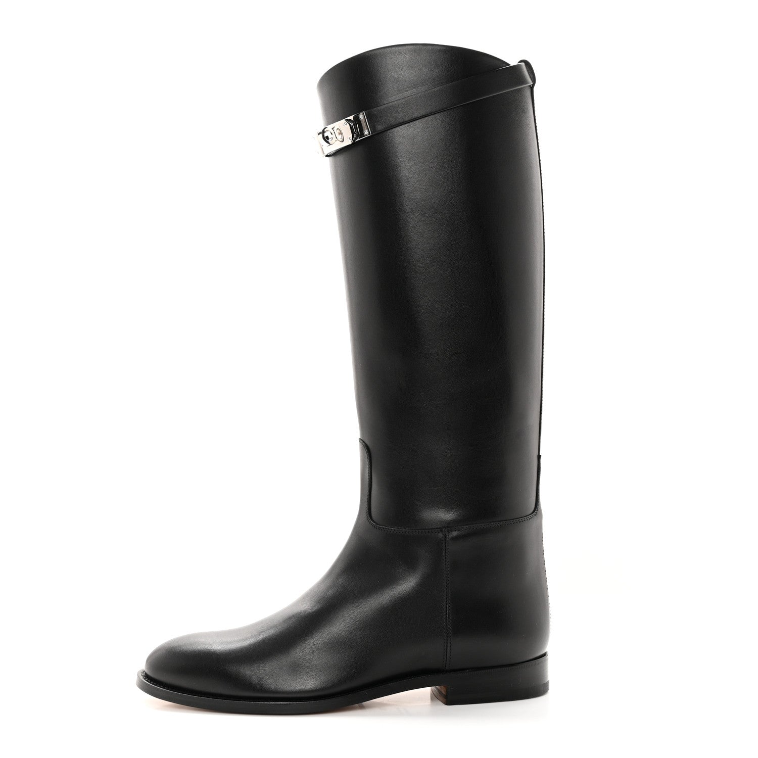 Hermes Box Kelly Jumping Boots 39 Black 1 of 9