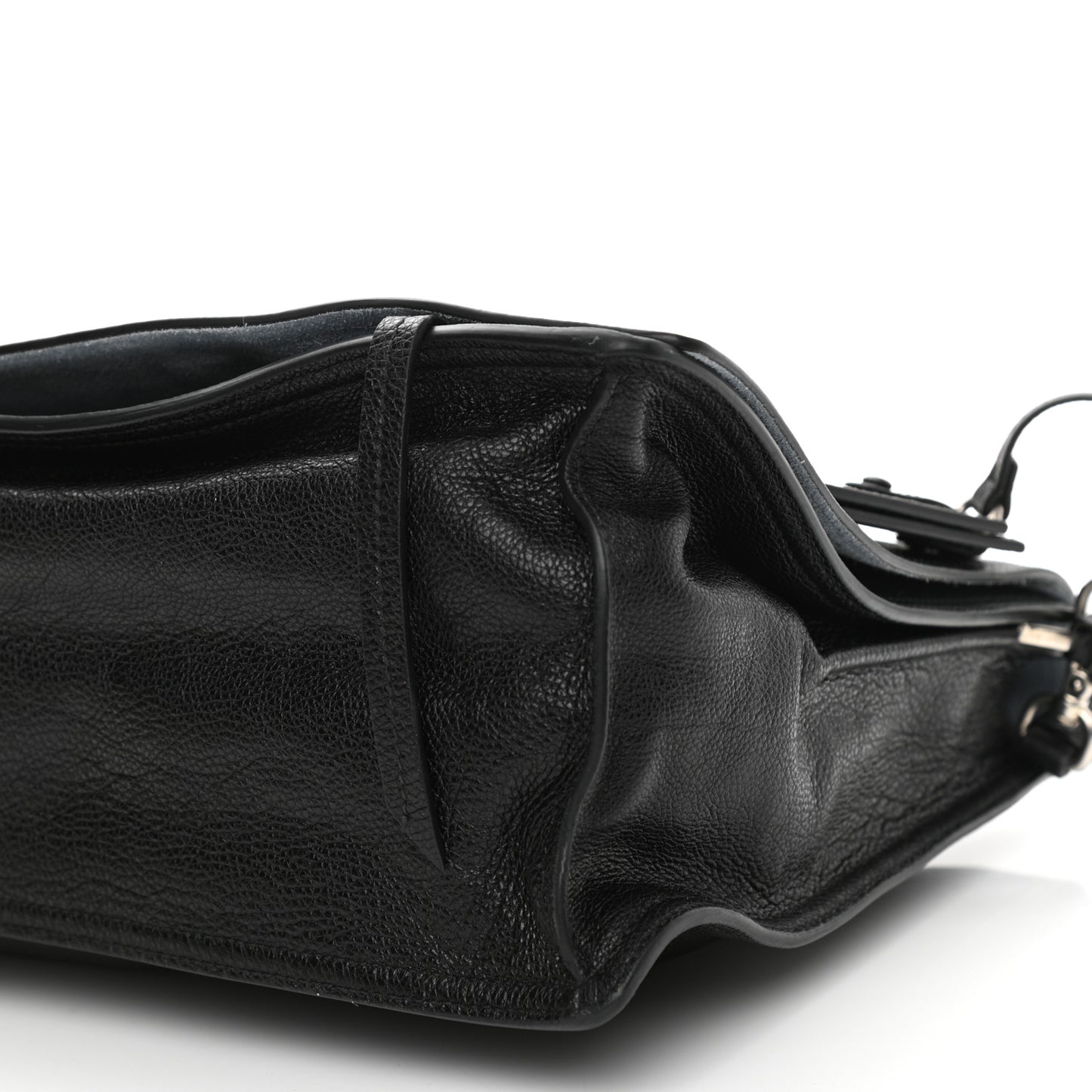Glace Calf Etiquette Flap Black Astrale
