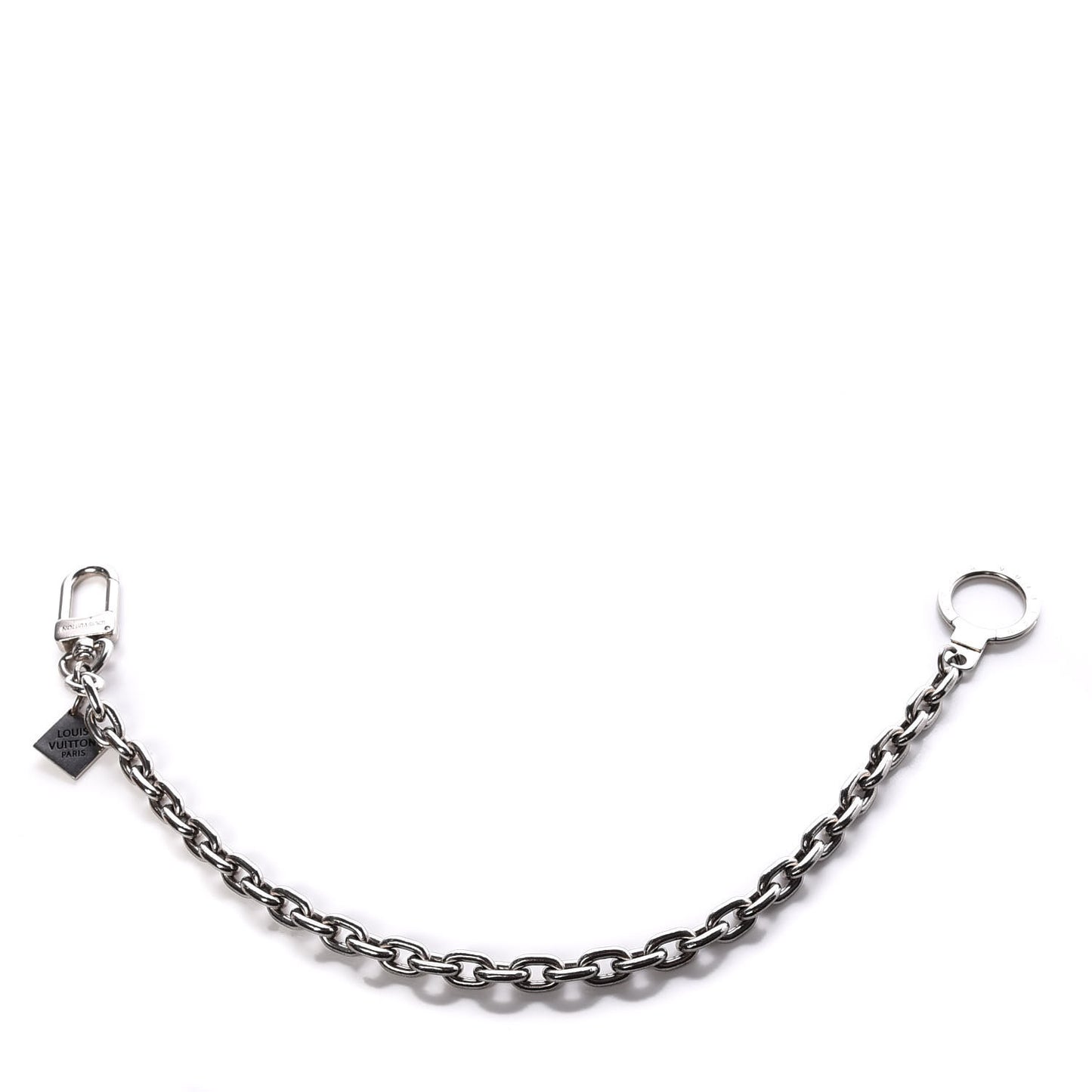 Metal Mens XL Key Chain Silver