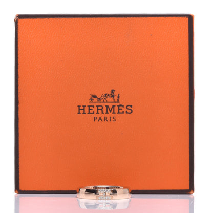 Hermes 18K Rose Gold Diamond Herakles Ring 53 6.25 6 of 6