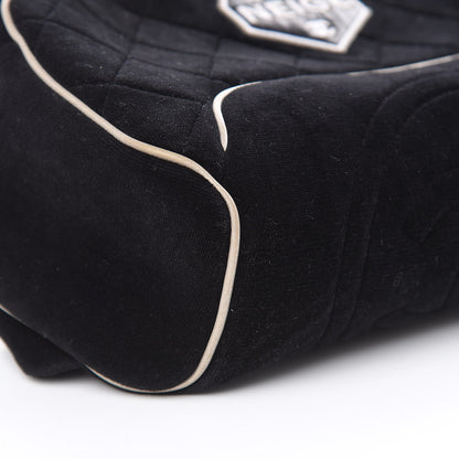 Chanel Velvet Quilted Coco Neige Waist Bag Black 8 of 11