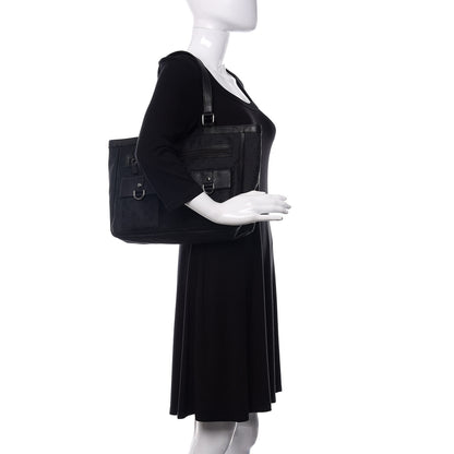 Gucci Nylon Monogram Abbey D Ring Tote Black 2 of 9