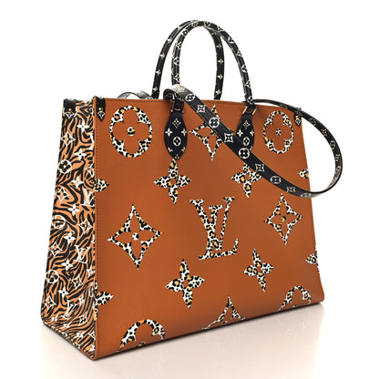 Louis Vuitton Monogram Giant Jungle Onthego GM Black 3 of 10