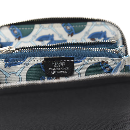 Hermes Epsom Silk'in Compact Wallet Black 7 of 7