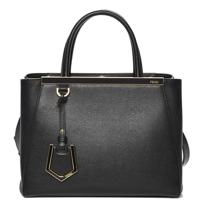 Fendi Vitello Elite Petite 2Jours Tote Black 1 of 8