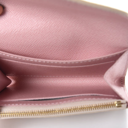 Louis Vuitton Damier Azur Rosalie Coin Purse Rose Ballerine 5 of 8