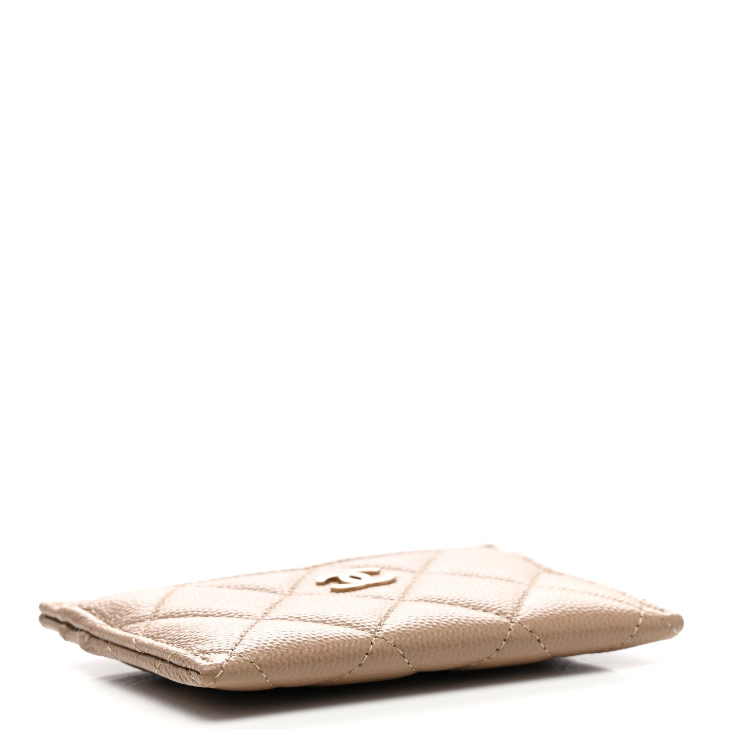 Chanel Caviar Quilted Card Holder Dark Beige 4 of 8