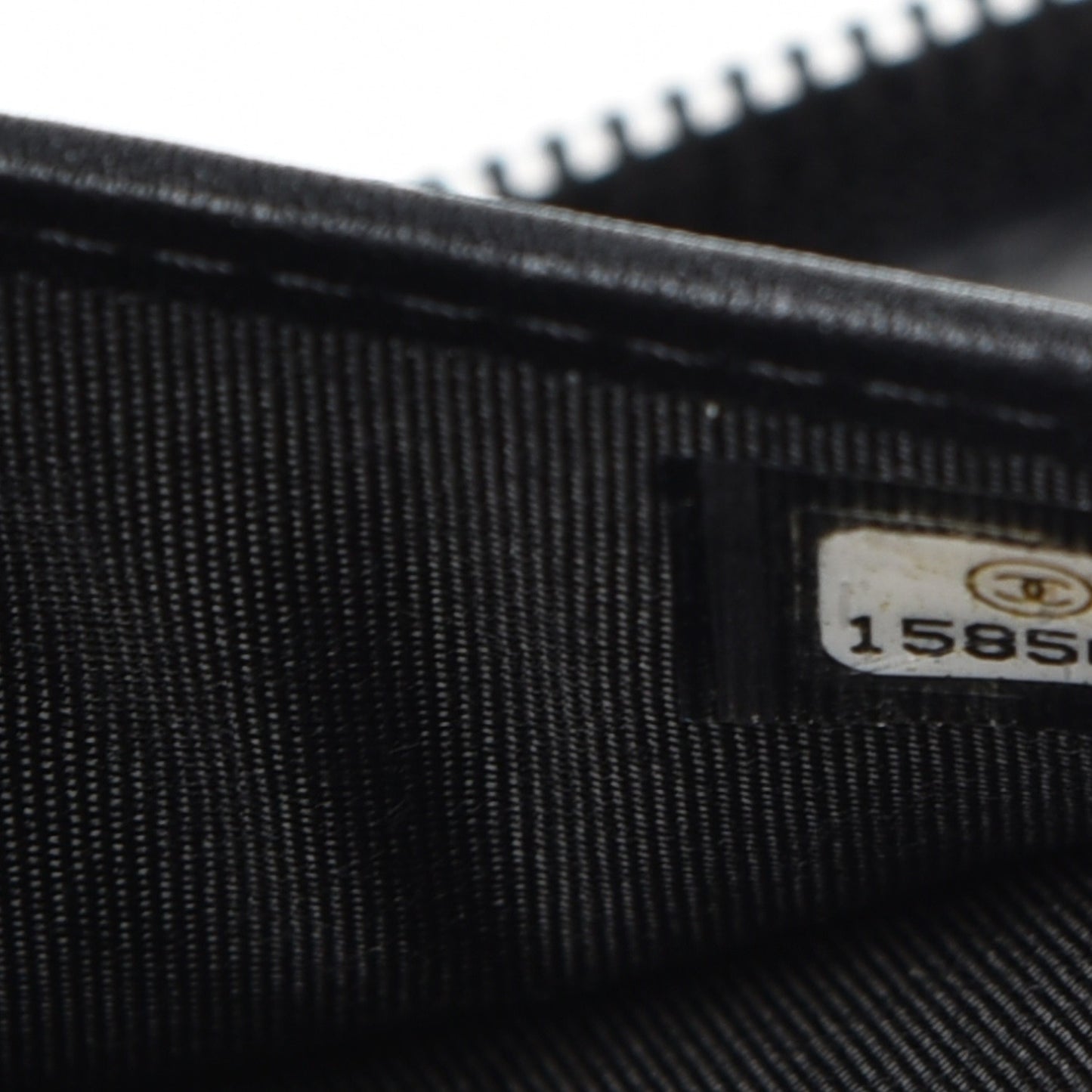 Caviar Timeless Large Zip Wallet Black