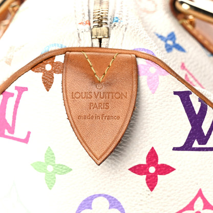 Louis Vuitton Monogram Multicolor Speedy 30 White 6 of 11