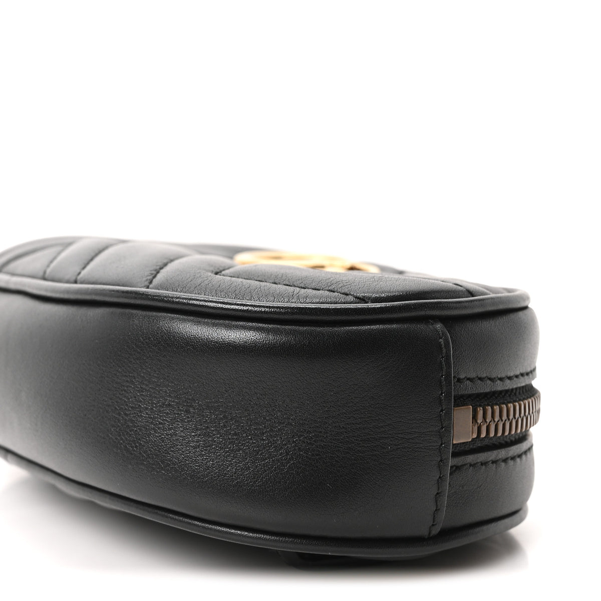 Calfskin Matelasse GG Marmont Belt Bag 95 38 Black