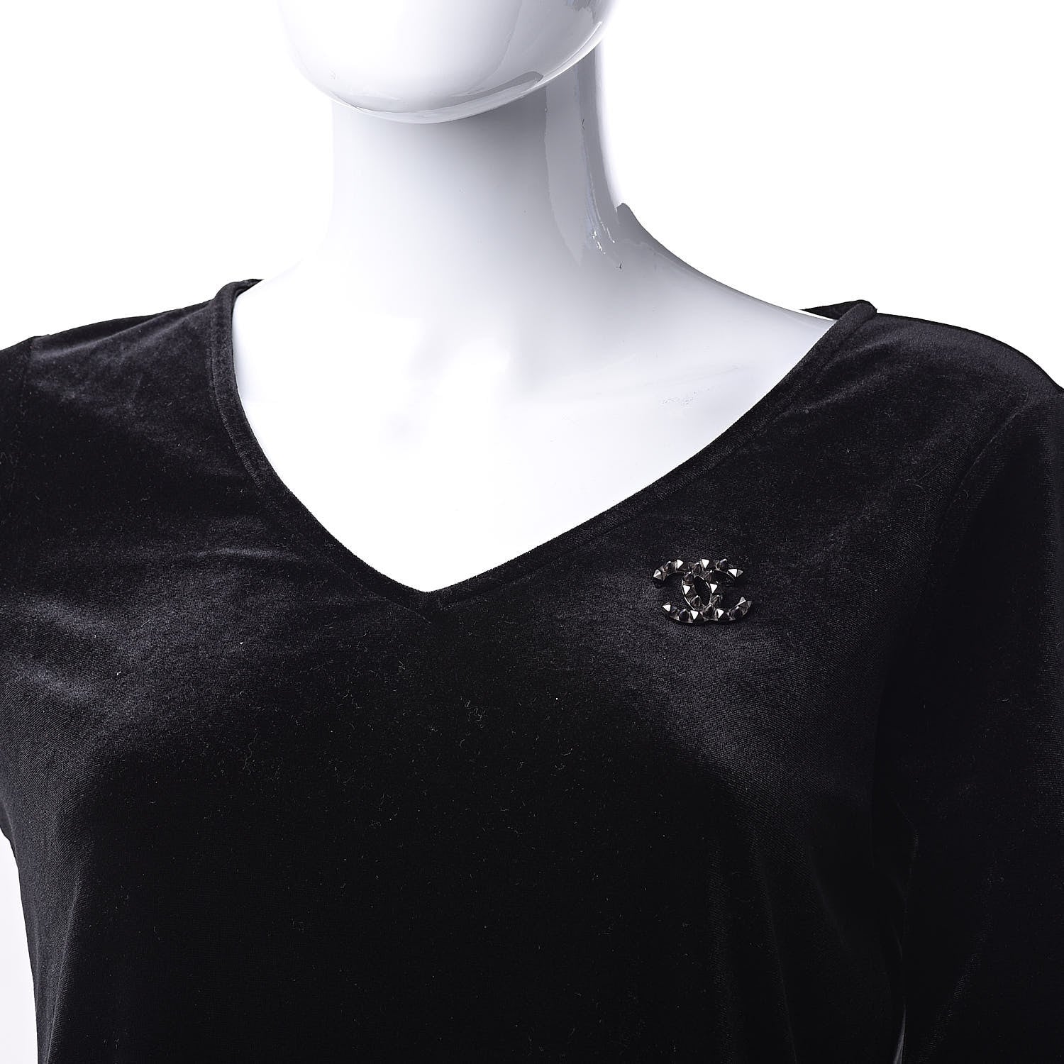 Chanel Ruthenium CC Spike Brooch 2 of 5