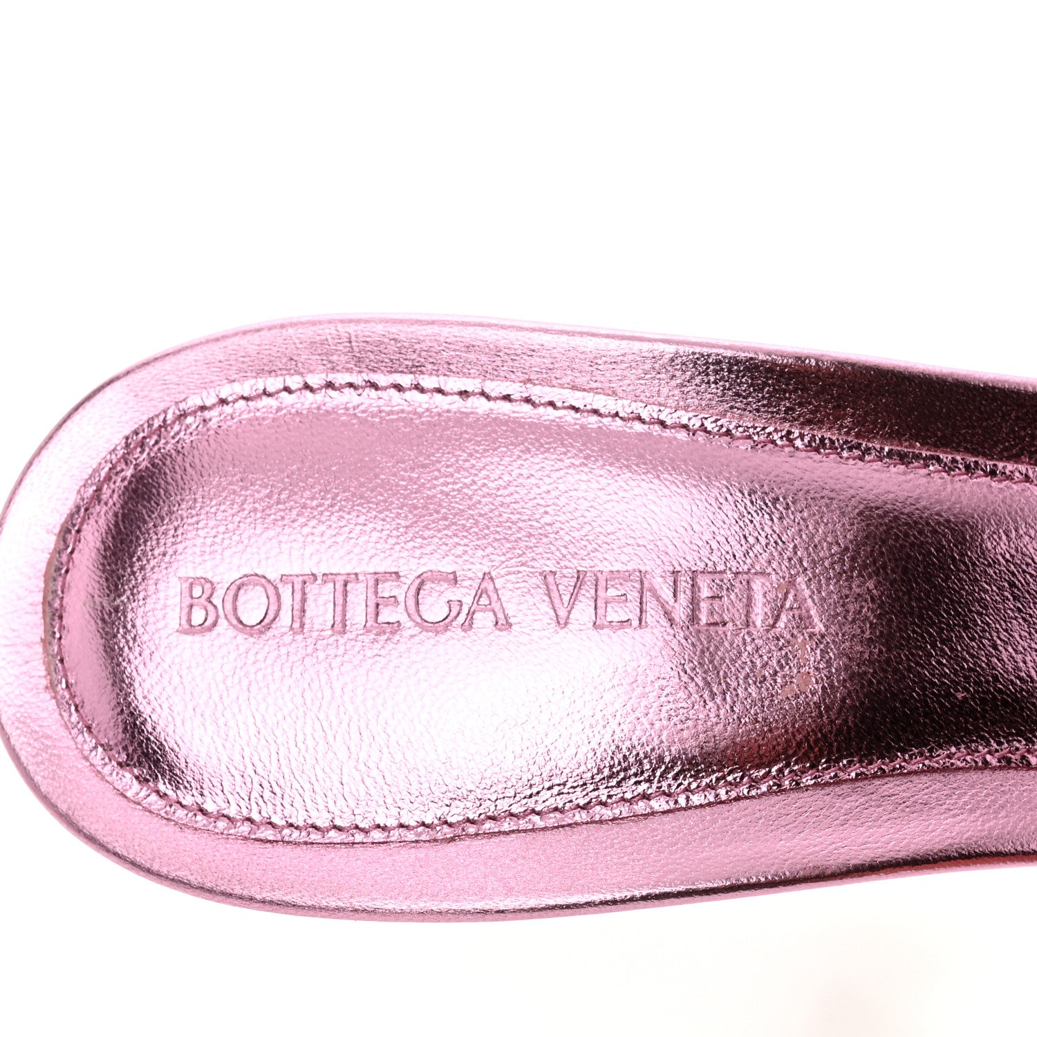 Bottega Veneta Metallic Nappa Reflection Matelasse Padded Mule Sandals 38 Azalea 7 of 7
