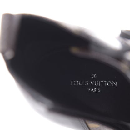 Louis Vuitton Patent Calfskin Monogram Star Trail Ankle Boots 38 Black 7 of 8