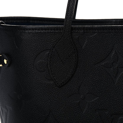 Louis Vuitton Empreinte Monogram Giant Neverfull MM Black 7 of 9