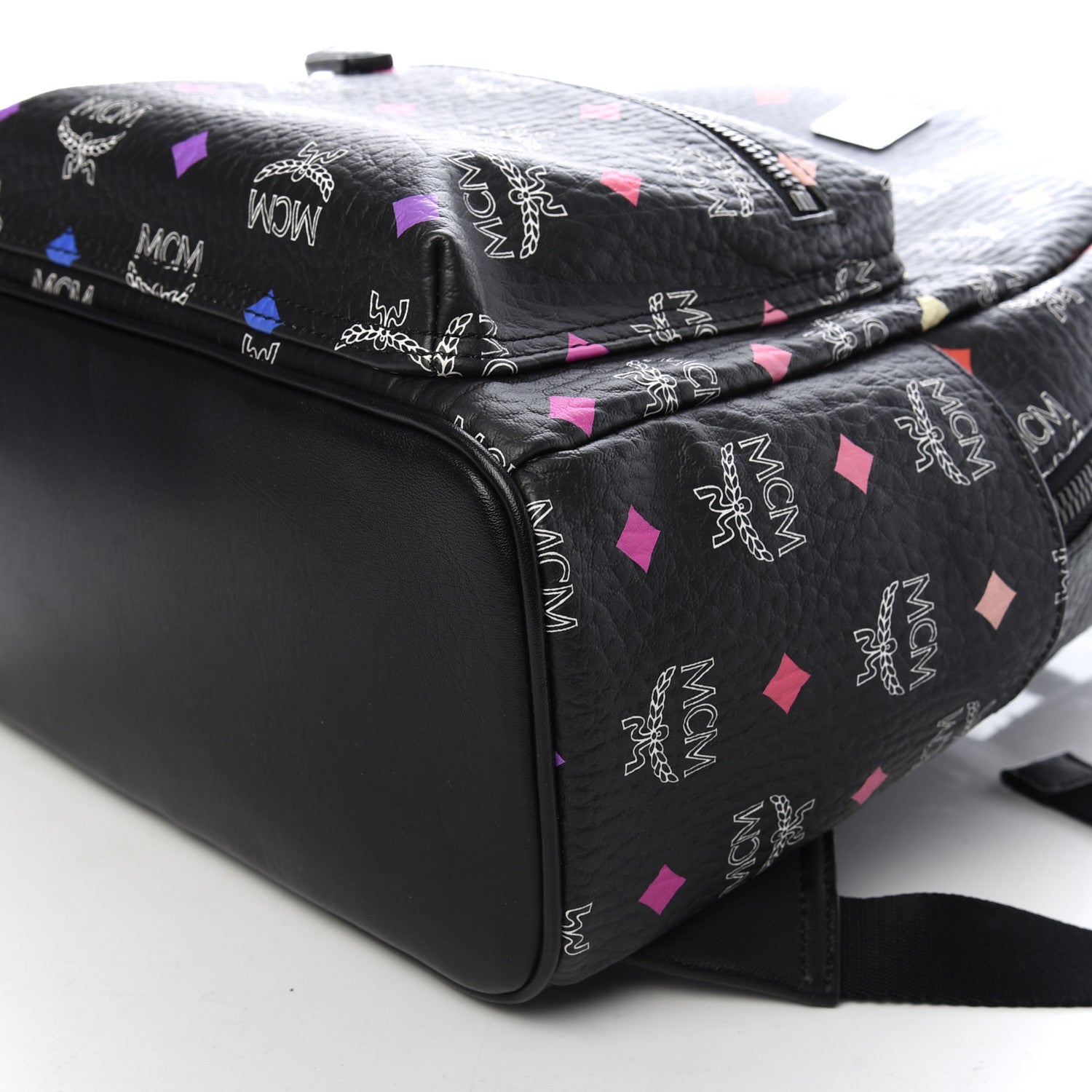 MCM Skyoptic Visetos Small Stark Backpack Spectrum Diamond Black 7 of 8