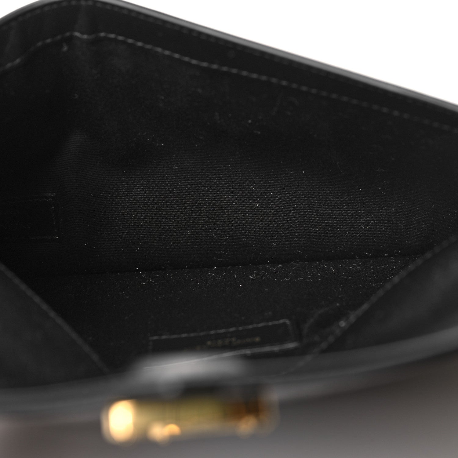 Saint Laurent Patent Calfskin Monogram Uptown Clutch Black 5 of 11