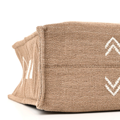 Celine Canvas Calfskin Large Cabas Thais Natural White 8 of 9