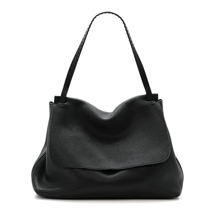 The Row Grained Calfskin Top Handle 14 Bag Black 1 of 14