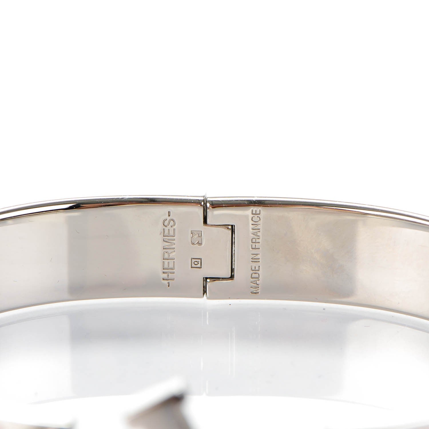 Hermes Enamel Narrow Clic Clac H Bracelet PM Rose Poudre 5 of 6