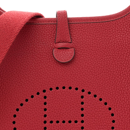 Hermes Taurillon Clemence Evelyne TPM Rouge Piment 8 of 11