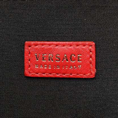 Versace Lambskin Quilted Medusa Wallet On Chain Crossbody Red 7 of 16