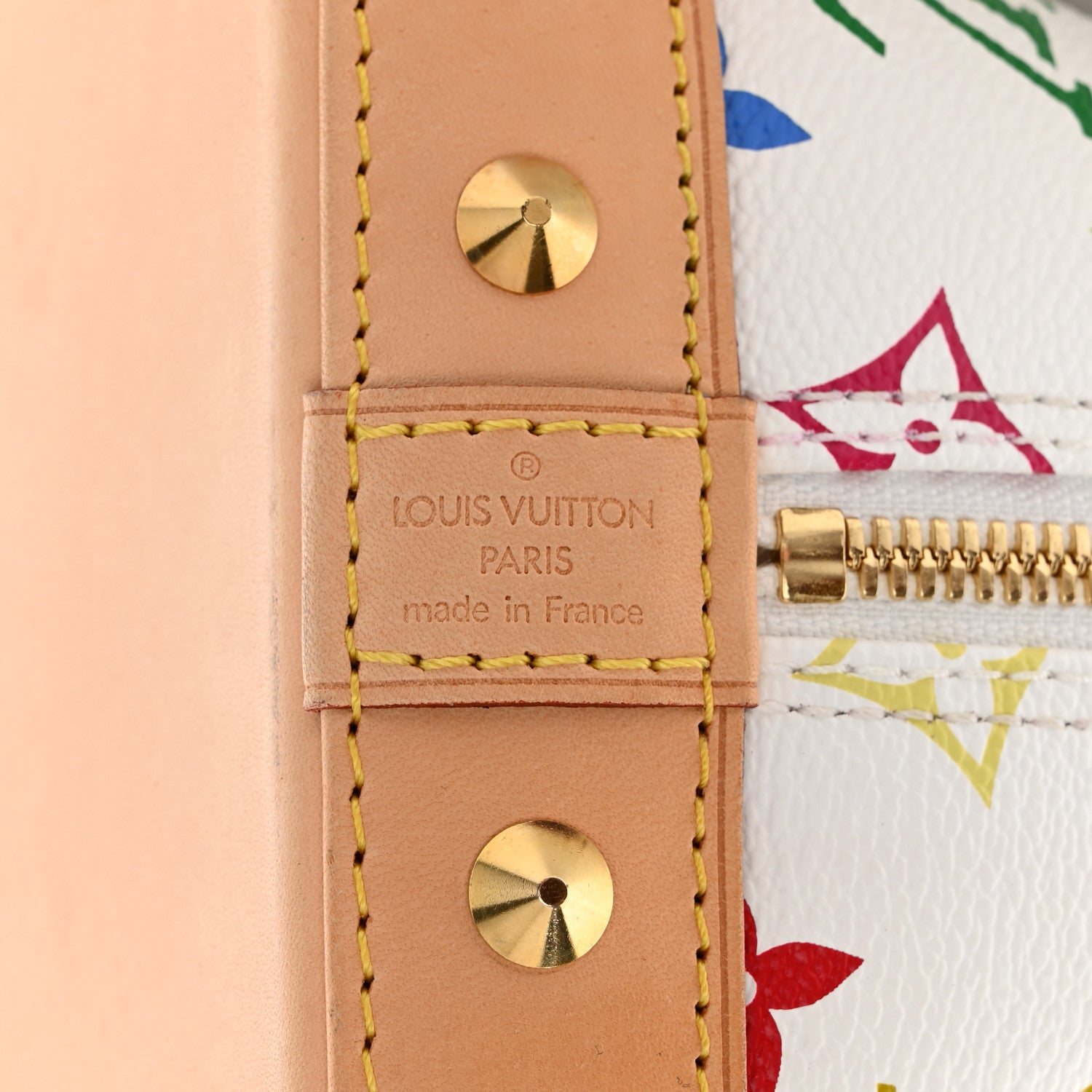 Louis Vuitton Monogram Multicolor Alma White 6 of 10