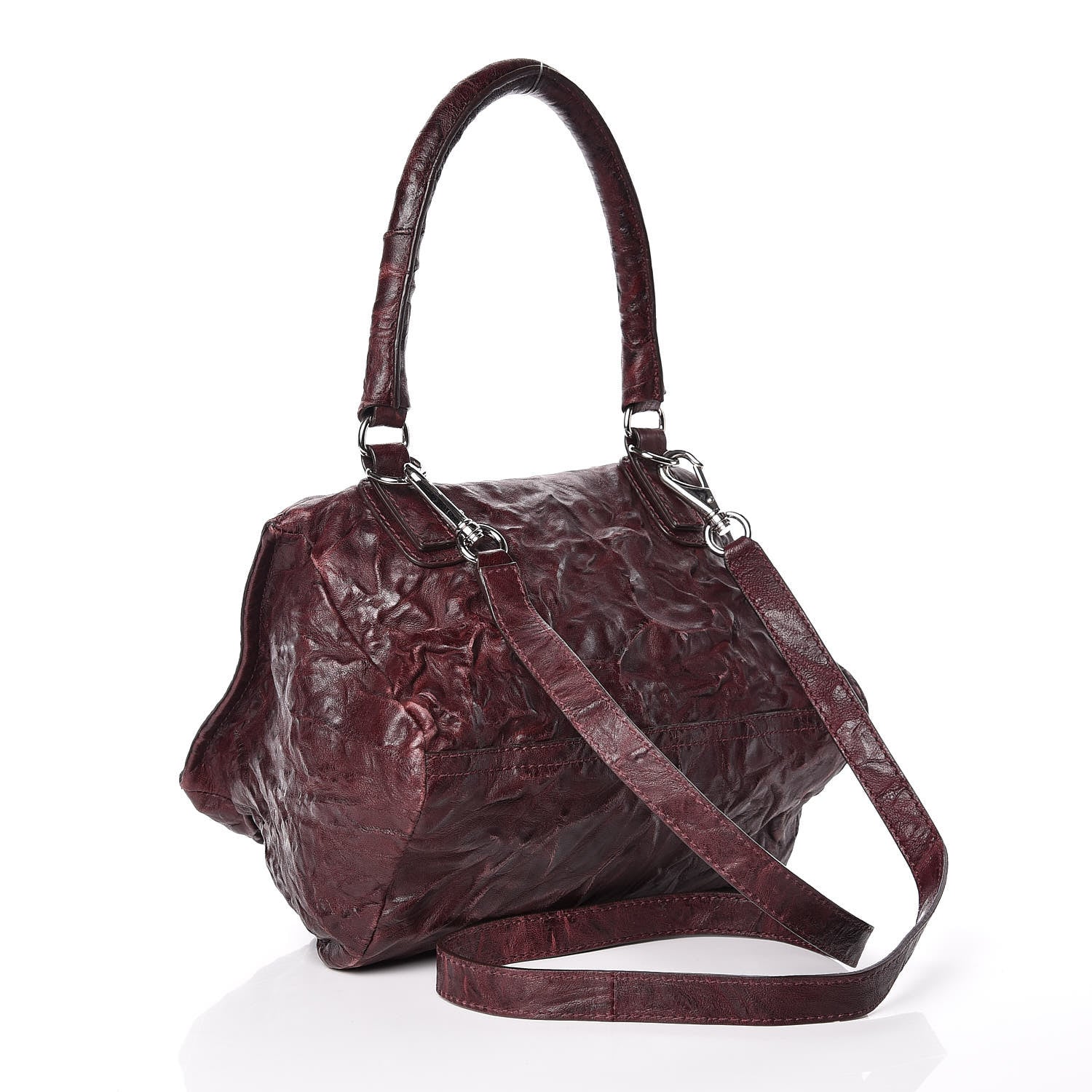 Givenchy Tumbled Sheepskin Small Pandora Oxblood 3 of 17