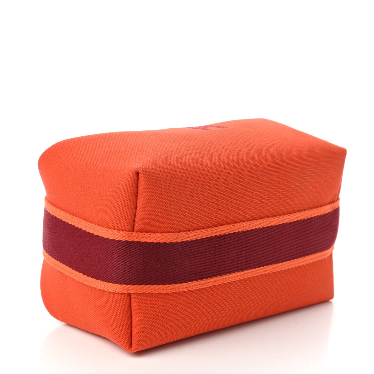 Canvas Small Bride-A-Brac Pouch Orange Burgundy