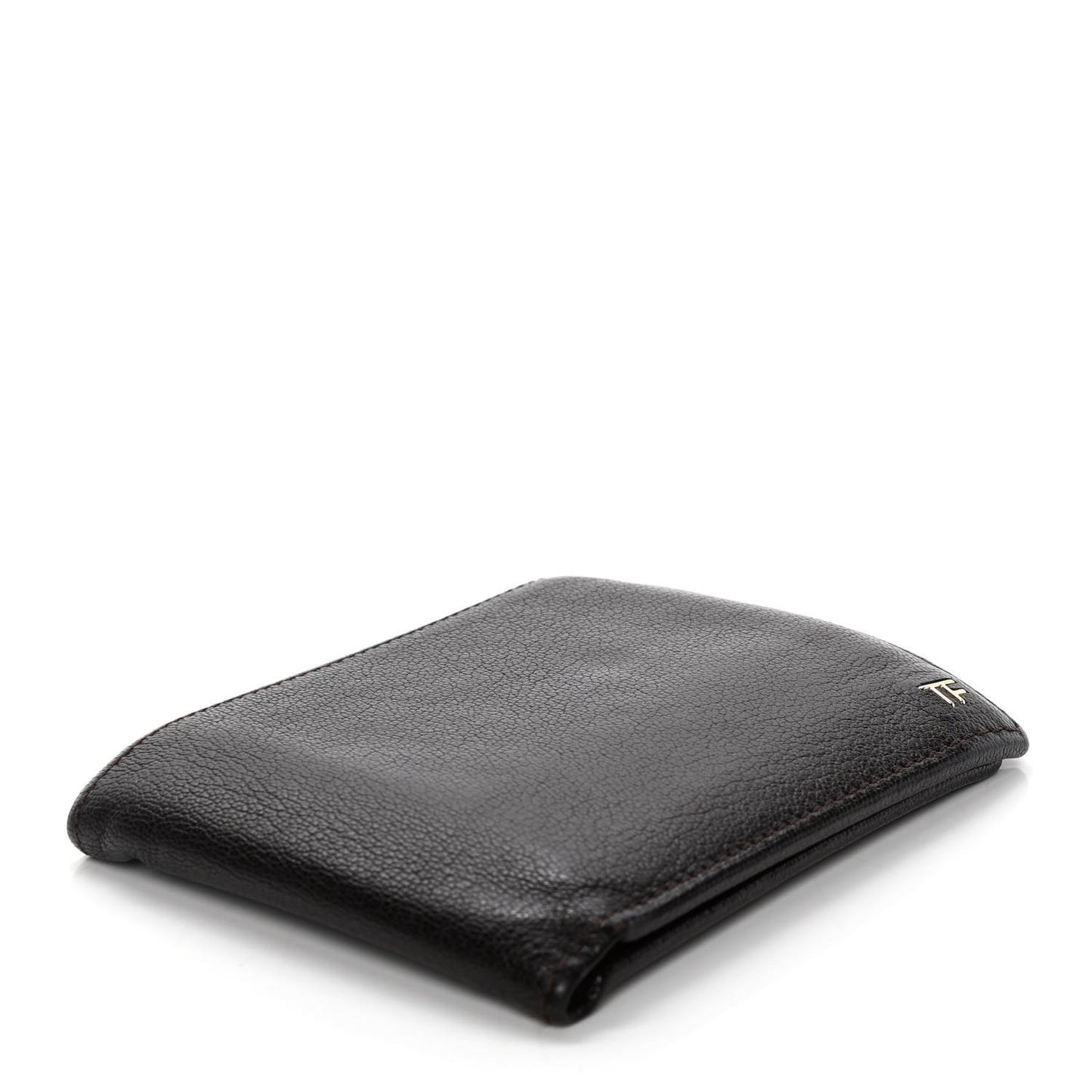 Goatskin Bi-Fold Wallet Dark Brown
