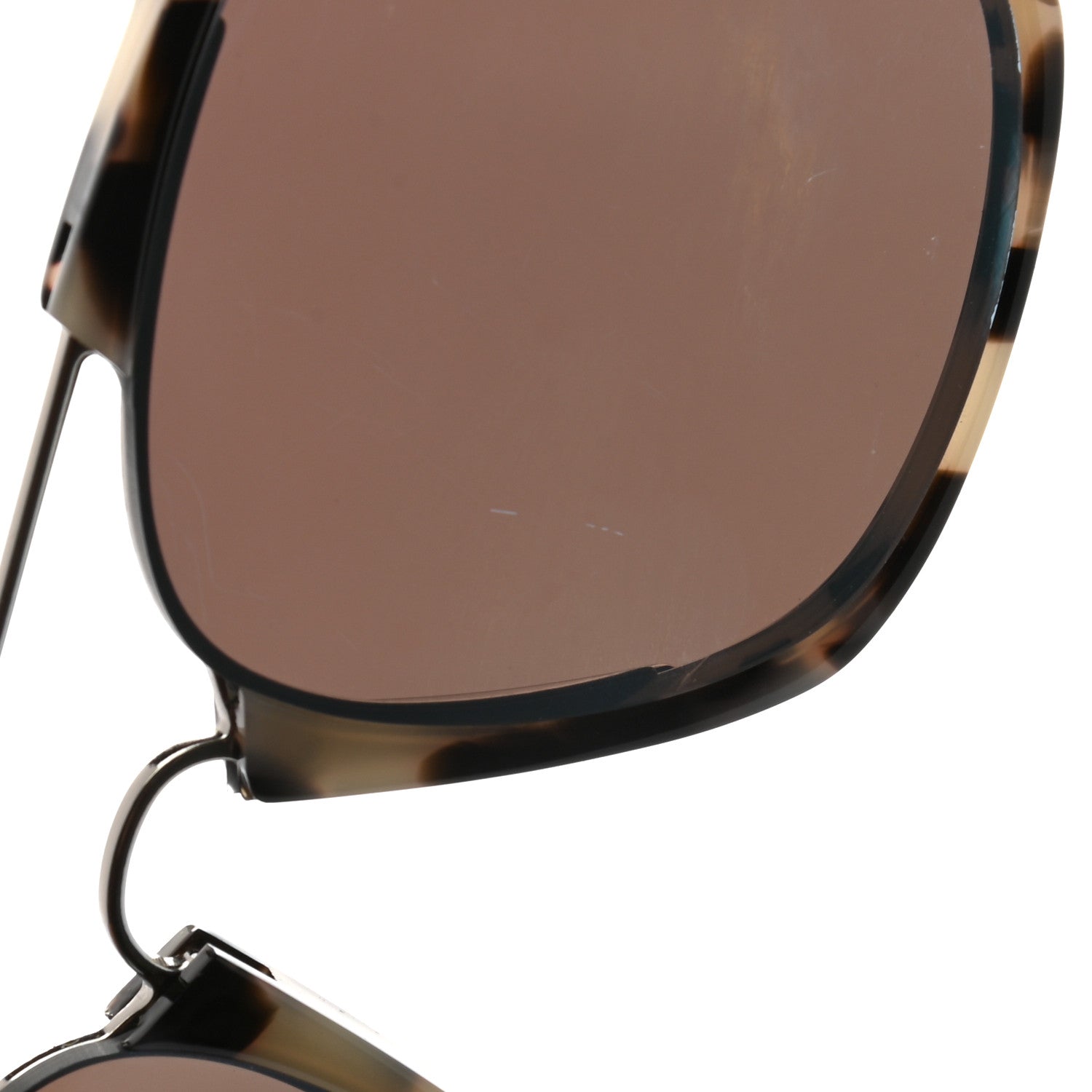 Christian Dior Abstract Square Mirrored Sunglasses Spotted Havana Blue 8 of 8