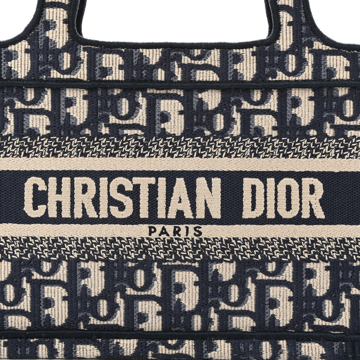 Oblique Mini Book Tote Blue Multicolor