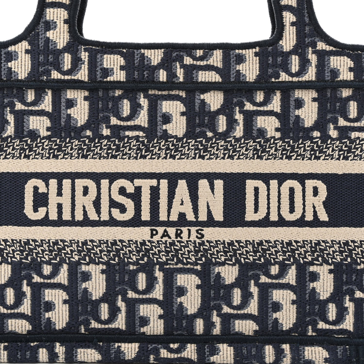 Christian Dior Oblique Mini Book Tote Blue Multicolor 8 of 11