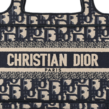 Christian Dior Oblique Mini Book Tote Blue Multicolor 8 of 11