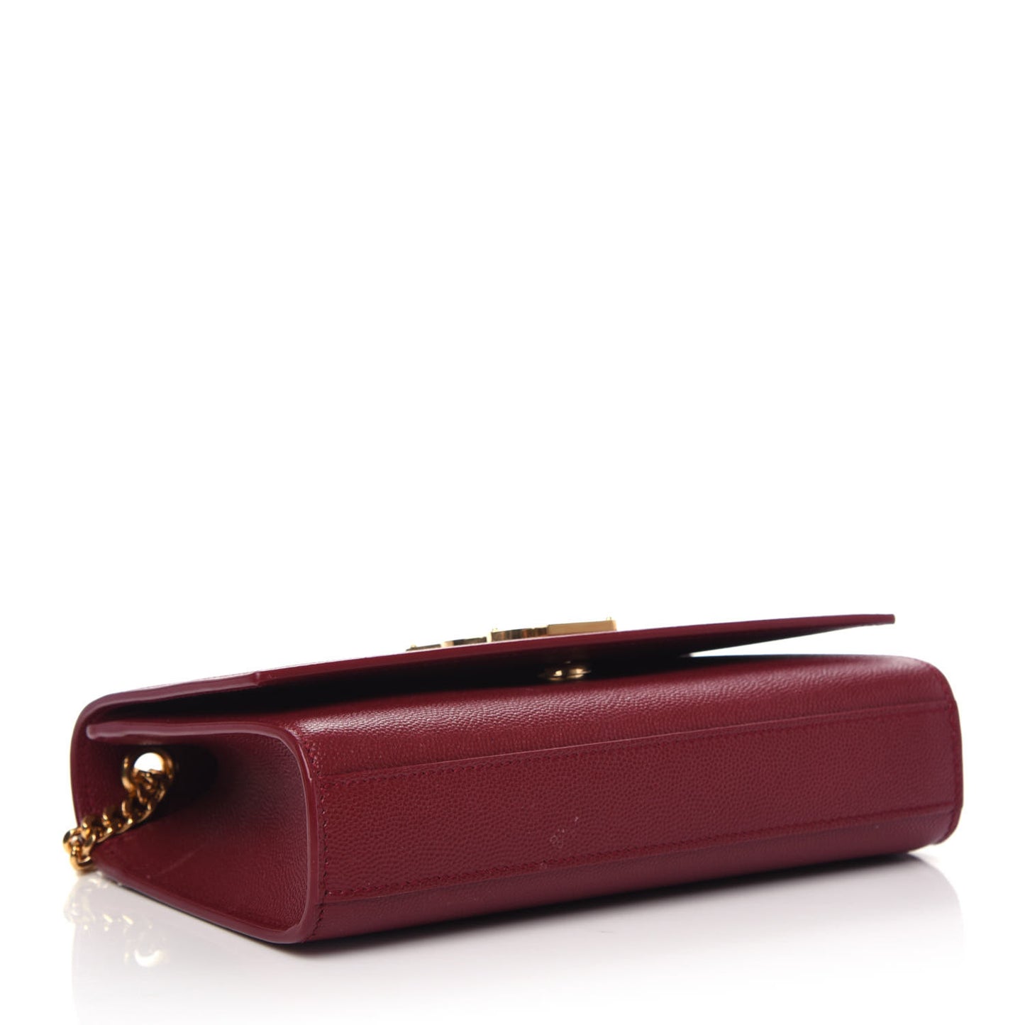 Grain De Poudre Small Monogram Kate Satchel Rouge Eros