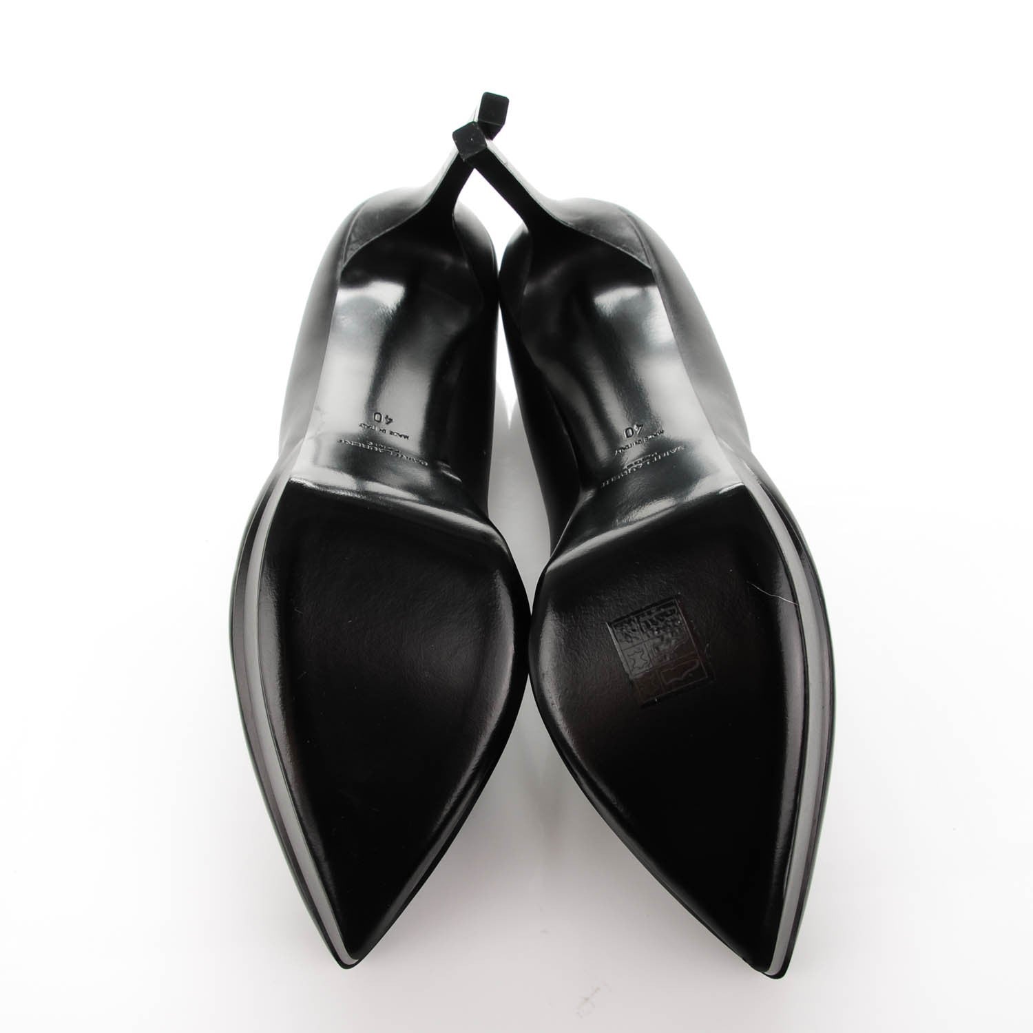 Saint Laurent Calfskin Classic Janis 80 Escarpin Pumps 40 Black 5 of 8