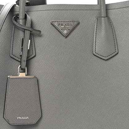 Prada Saffiano Cuir Small Double Bag Marmo 7 of 10