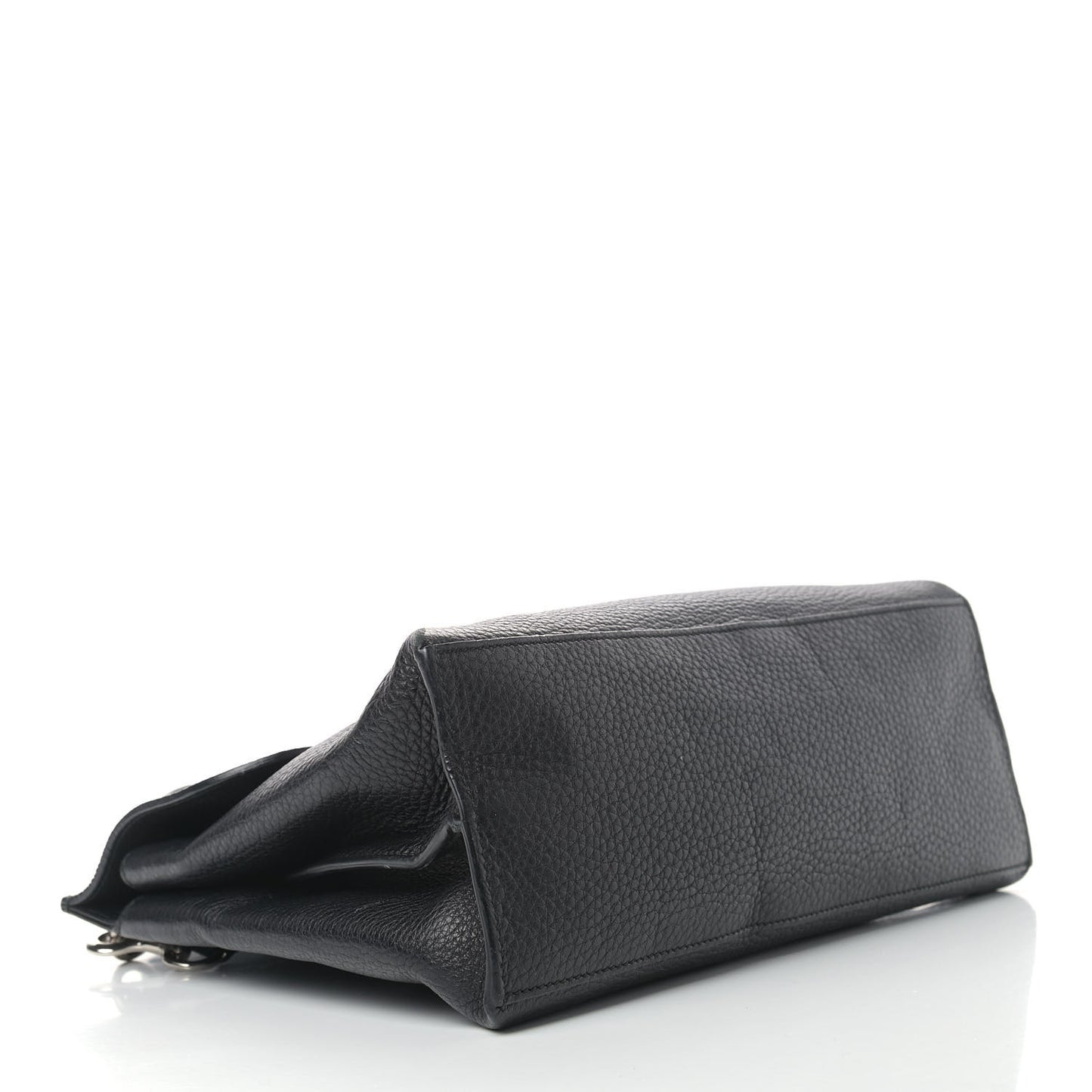 Cellarius Calfskin Medium Bamboo Daily Top Handle Bag Black