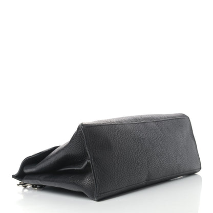 Gucci Cellarius Calfskin Medium Bamboo Daily Top Handle Bag Black 3 of 12