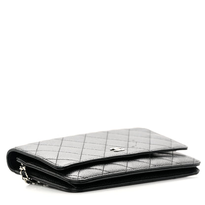 Chanel Caviar Quilted Wallet on Chain WOC Black 4 of 13