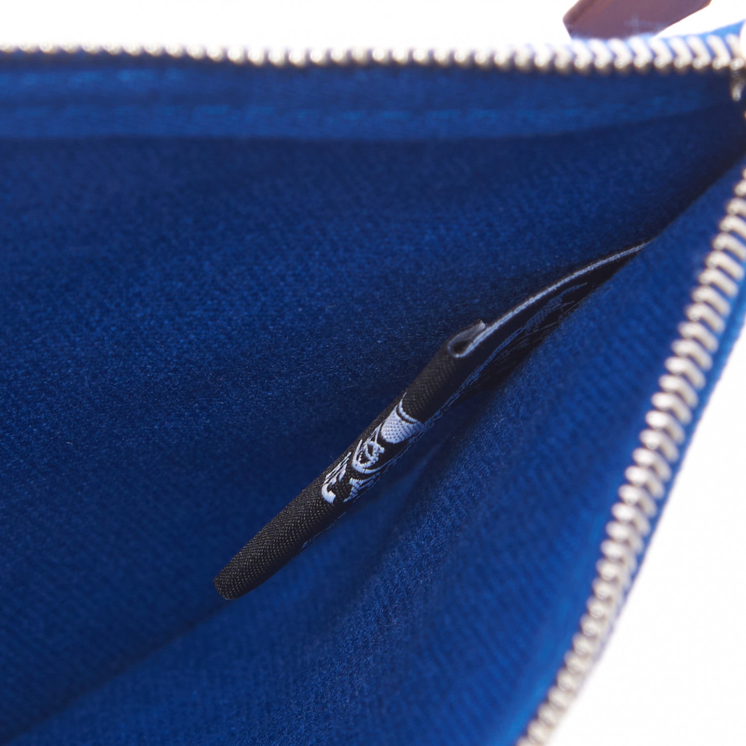 Hermes Toile Flat Yachting Pouch Bleu Electrique 7 of 7