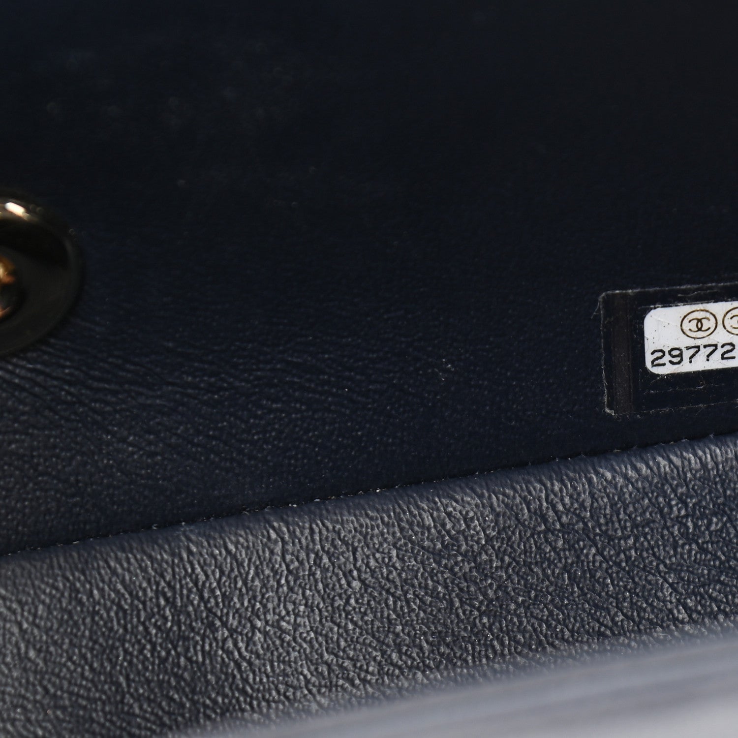 Chanel Lambskin Quilted Mini Rectangular Flap Dark Navy Blue 6 of 11