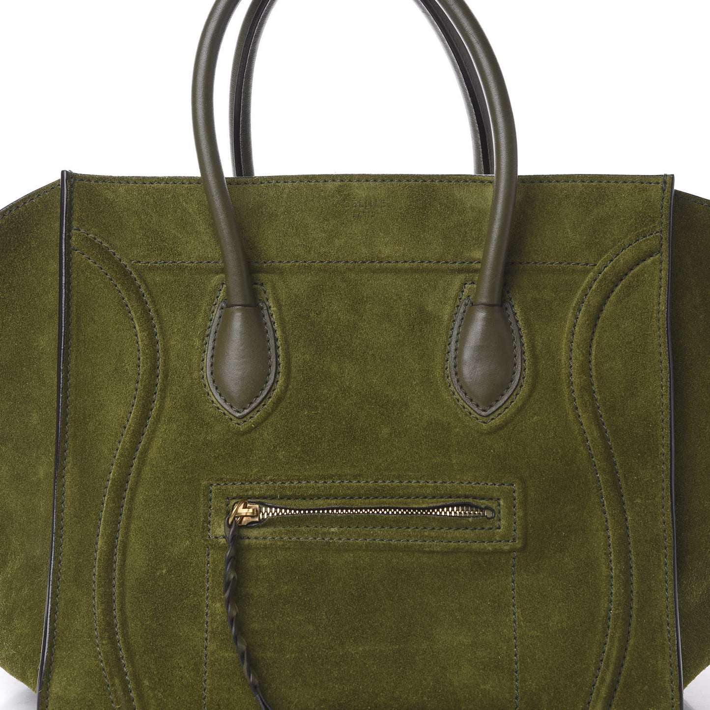 Suede Medium Phantom Luggage Olive