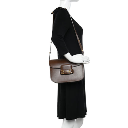 Gucci Azalea Calfskin Horsebit 1955 Shoulder Bag Brown Sugar 2 of 13